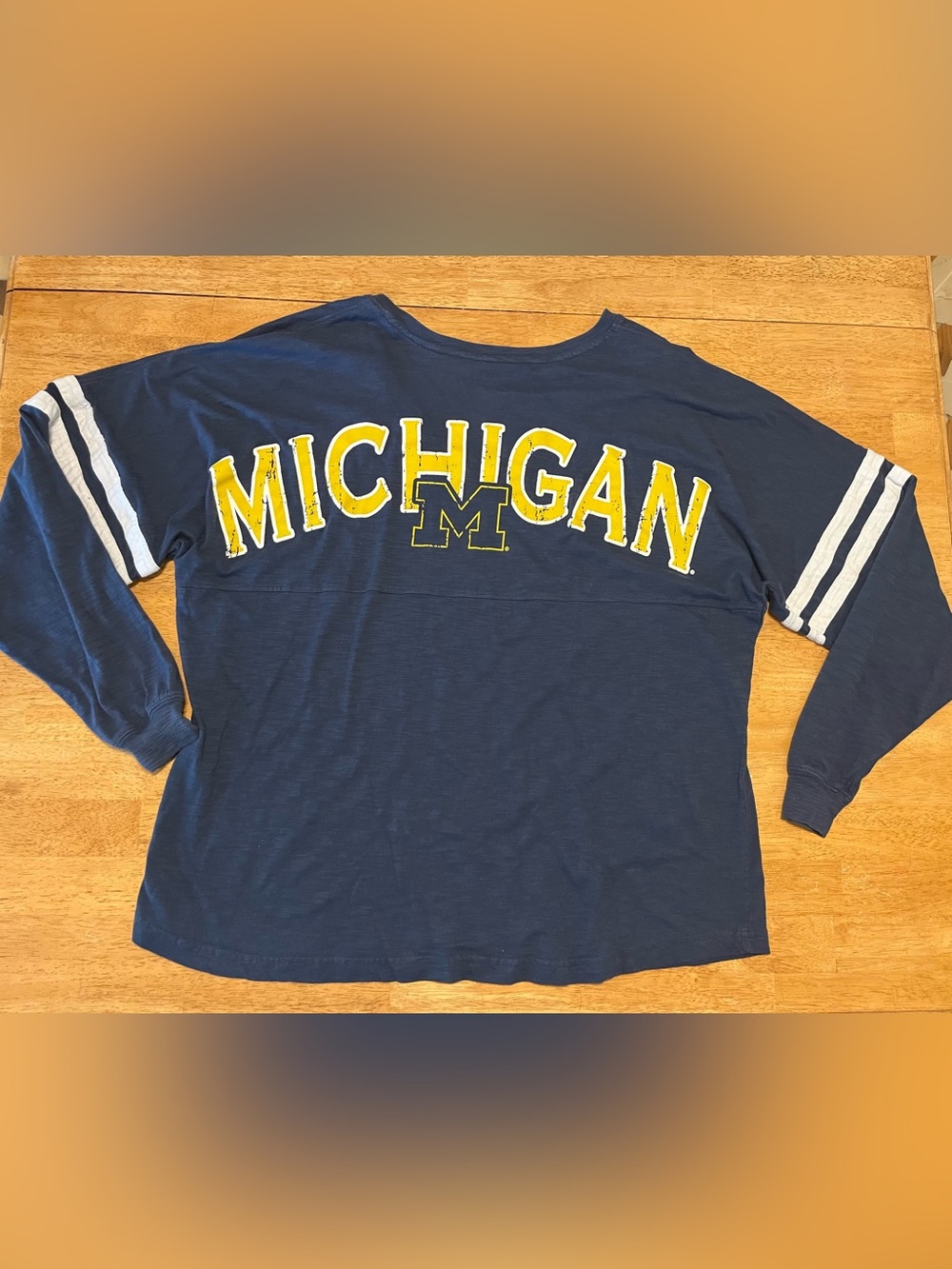 Boxercraft Michigan Wolverines Oversized Pom Pom Spirit Jersey XL